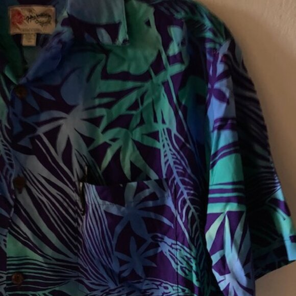 HILO HATTIE HAWAIIAN ALOHA RESORT WEAR ORIGINAL MADE IN HAWAII BLUES GREEN NEW L - Picture 5 of 12